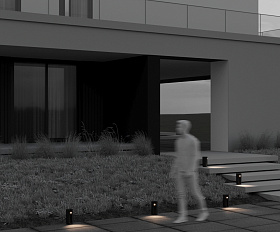 Ландшафтный светильник Cave Maytoni O468FL-L3B3K цвет Черный