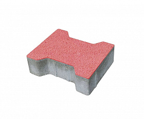 Тротуарная плитка 342 механический завод Катушка 200х165х80 мм, красный яркий