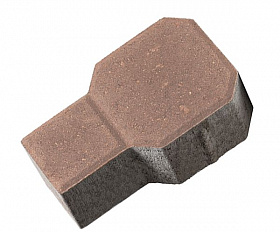 Тротуарная плитка 342 механический завод Ракетка 80 мм Коричневый