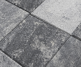 Тротуарная плитка Нобетек Квадрат 2К5ф 300x300x50 Колормикс №5 Антрацит