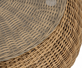 Барселона журнальный столик из искусственного ротанга, цвет соломенный