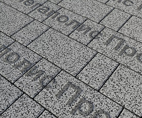 Тротуарная плитка Выбор Старый город 1Ф.6 60 мм. Серый с черным Гранит
