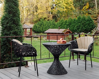 Кресло Vitgarden Scandi Chair из базальта, цвет черный