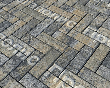 Тротуарная плитка Выбор Паркет Б.4.П.6 Искусственный камень Базальт