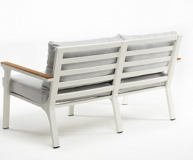 Диван из алюминия CONCORDE 3-х местный белый Joygarden