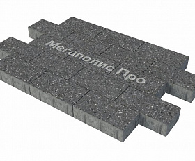 Тротуарная плитка Фабрика Готика Картано 300х150х60 мм Ильменит FINO