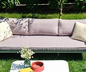 Диван трехместный Касабланка 4SIS из роупа (веревки), цвет бежевый