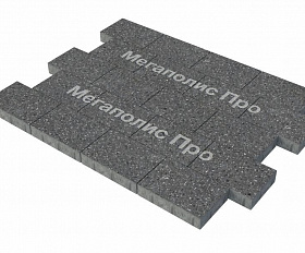 Тротуарная плитка Фабрика Готика Картано Гранде 300х200х60 мм Ильменит FINO