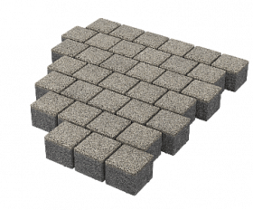 Тротуарная плитка Stellard Квадрат 100х100х60 мм Белый мрамор