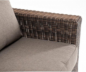 Диван трехместный Боно 4SIS из искусственного ротанга, цвет коричневый