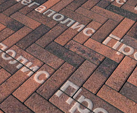 Тротуарная плитка Выбор Паркет Б.4.П.6 Листопад Гранит Клинкер