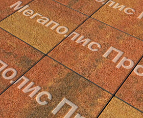 Тротуарные плиты Выбор Квадрат Б.1.К.6 300х300х60 мм Листопад Гранит Арабская ночь