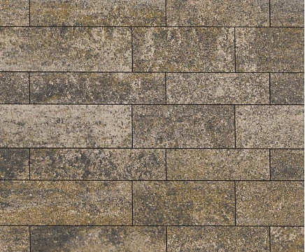 Тротуарная плитка Выбор Паркет мультиформатный Б.9.Псм.8 80 мм Искусственный камень Базальт