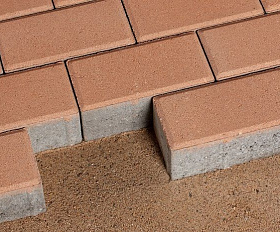 Брусчатка 342 механический завод Прямоугольник 200х100х60 мм Оранжевый