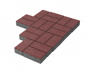 Брусчатка Stellard 200x100x80 мм Красный