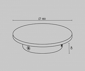 Архитектурная подсветка Wald 3000К 12Вт IP 65 Maytoni O420WL-L12GF цвет Графит