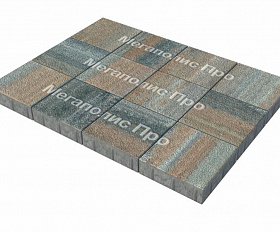 Тротуарные плиты Выбор Квадрат Б.1.К.6 300х300х60 мм Листопад Гранит Клен