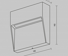 Подсветка для лестниц Mane Maytoni O047SL-L3B3K цвет Черный