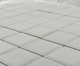 Тротуарная плитка Braer ЛУВР Квадрат 100х100х60 мм Белый