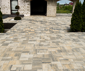 Тротуарная плитка Вилла Arbet 60 мм ColorMix Агат