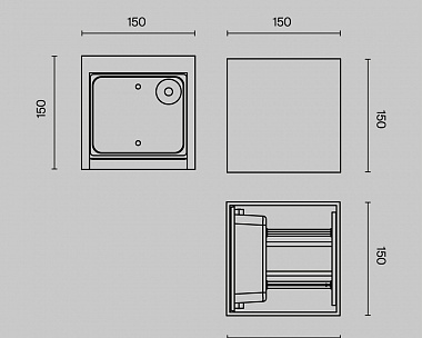 Архитектурная подсветка Fulton 3000К 20Вт IP 54 Maytoni O572WL-L20B3K цвет Черный