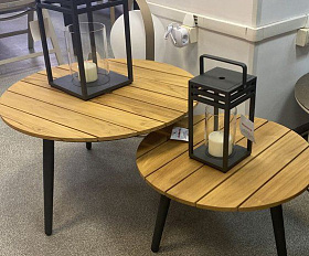 Кофейный комплект Marine Brafritid антрацит/натуральный, алюминий/тик