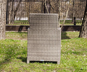 Обеденное кресло Fiona Royal Family из искусственного ротанга, цвет серый