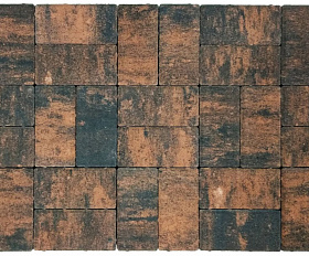 Брусчатка Лидер 40 Прямоугольник Color Mix 200x100x80 мм Турмалин