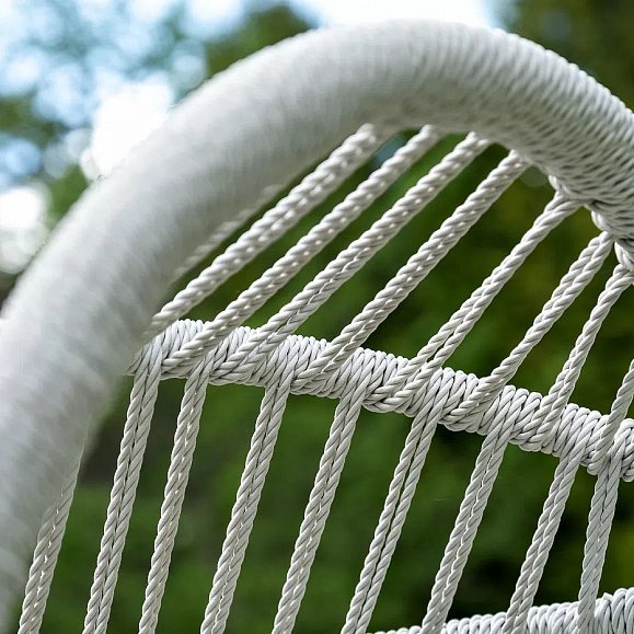 Кресло-кокон Севилья 4SIS из искусственного ротанга, цвет светло-серый фото 7