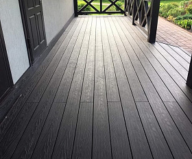 Столб ограждения Экодэк Спирит 120х120 мм, цвет Шоколад