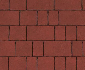 Тротуарная плитка Каменный Век Старый город 60 мм. Красный