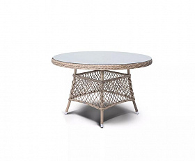 Обеденная группа Дольче 4SIS из искусственного ротанга, цвет соломенный