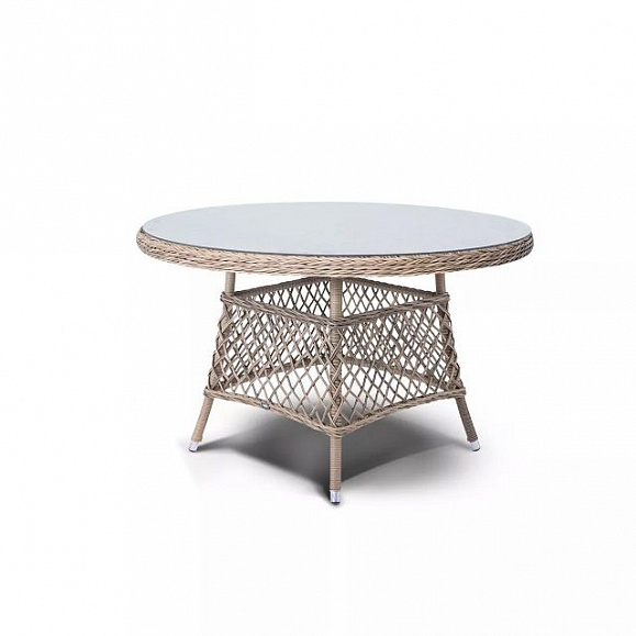 Обеденная группа Дольче 4SIS из искусственного ротанга, цвет соломенный фото 6