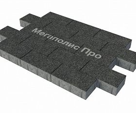 Тротуарная плитка Фабрика Готика Картано 300х150х60 мм Голд 21
