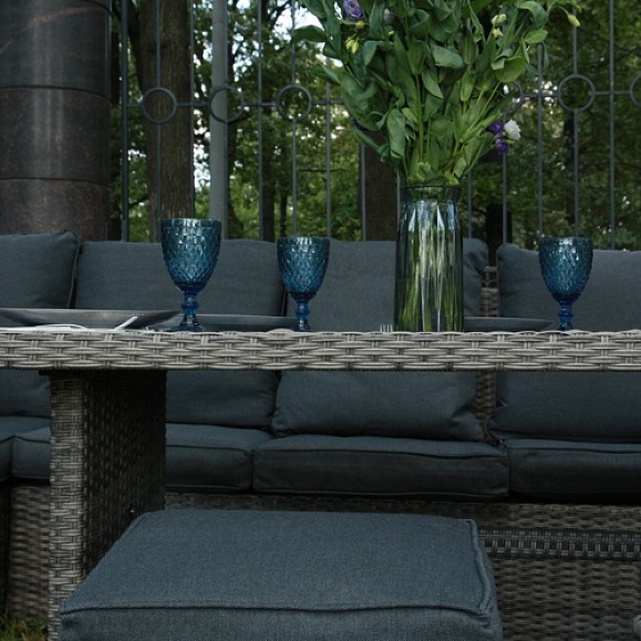 Комплект мебели Zorro Royal Family из искусственного ротанга, цвет серый фото 5