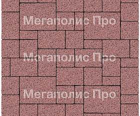 Тротуарный камень Выбор Мюнхен Б.2. Фсм.6 60 мм Стоунмикс Красный с черным