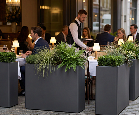 Кашпо TERRAFAKTURA Флора 90x35xH55 Маренго