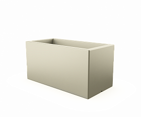 Кашпо Berkano Cubric 80x40 Bone Brown