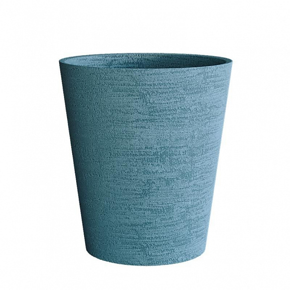 Кашпо Concretika Кратер D60 H50 Эрозия голубой фото 1