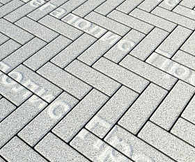 Тротуарная плитка Выбор Паркет Б.4.П.6 Стоунмикс Белый