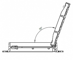 Люк Standartpark квадратный ВЧ ЛК-36.50.08-ВЧ-Ф4.000