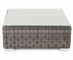 Лунго журнальный столик плетеный, цвет графит