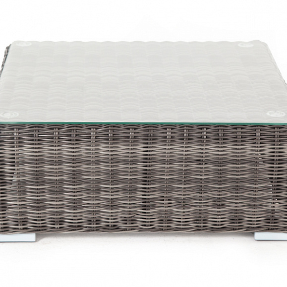 Лунго журнальный столик плетеный, цвет графит фото 2