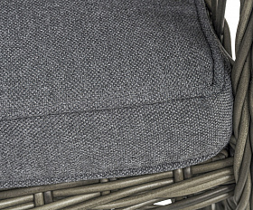 Цесена кресло плетеное из искусственного ротанга, цвет графит