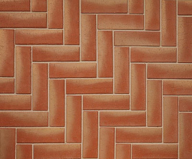 Клинкерная брусчатка ЛСР Канны золото Лонг 250х80х50 мм, красный