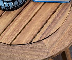 Кофейный комплект из акации DIRECTOR темно-серый Joygarden