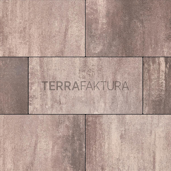 Тротуарная плитка Terrafaktura Урбан 600x300x80 мм Бархатный закат фото 1