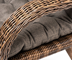 Плетеное кресло Толедо 4SIS из искусственного ротанга, цвет коричневый