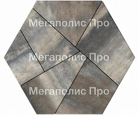 Тротуарная плитка Выбор Оригами Б.4.Фсм.8 80 мм Листопад Старый замок