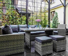 Комплект мебели Zorro Plus Royal Family из искусственного ротанга, цвет серый
